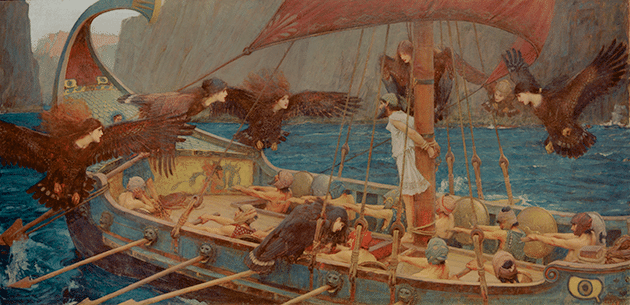 John William Waterhouse, Ulysses and the Sirens, 1891, National Gallery of Victoria, Melbourne. Image: akg-images
